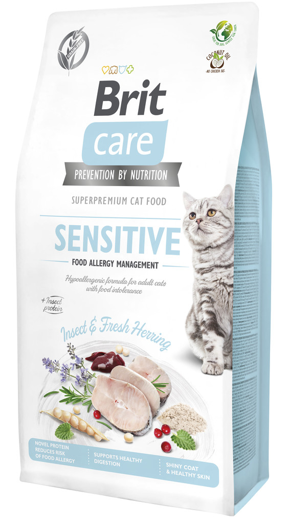 Brit Care Cat Grain-Free Sensitive Insect Food Allergy Management 7 kg