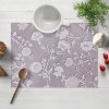 Biante Dekoračné prestieranie na stôl PM-045 Zámocké kvety na pastelovo fialovom 35x45 cm
