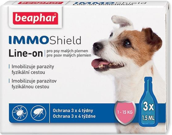 Beaphar IMMO Shield Line-on S do 15 kg 3 x 1,5 ml