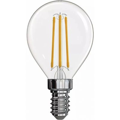 Emos LED žiarovka Filament Mini Globe 3,4 W, E14, 470 lm, 2700 K, teplá biela