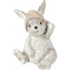 Clayre&Eef Dekorácia králik s čiapkou - 11*9*13 cm