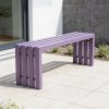 Kovová lavica Modesto pastelová fialová RAL 4009