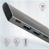 AXAGON HMC-4G2 USB-C 3.2 Gen 2 10 Gbps hub w. 2x USB-A + 2x USB-C, 13cm USB-C cable