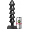 Sinnovator Surge Platinum Silicone Anal Beads 10.5 Inches Black, prémiové silikónové análné guličky 30,5 x 3,3–5,8 cm