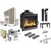 Liatinový krb, krbová vložka KRATKI ANTEK 10 kW, priemer dymovodu 180 mm, SADA na MONTÁŽ