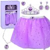 JOKO Princezna Víla s fialovou sukňou a Korunkou + náušnice náhrdelník prsteň