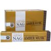 India Vonné tyčinky Vijayshree Golden Nag - Amber • Musk, Novinka
