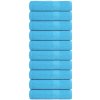 Kúpelňové osušky, 10 ks, tyrkysové, 100x150cm, bavlna 100 %