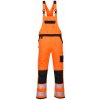 Portwest PW344 PW3 Hi-Vis Nohavice na traky, Veľkosť M, Farba Orange/Black