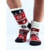 Dámske Termo ponožky ponožky EJ-226B červeno-čierne, VYBRAŤ VEĽKOSŤ BIELIZNE 35 - 38