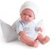 Realistické miminko Antonio Juan - chlapeček Pitu s polštářem (Pitu nino parejita con cojín)