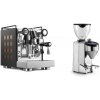 Rocket Espresso Appartamento, black/copper + Rocket Espresso FAUSTO 2.1, chrome
