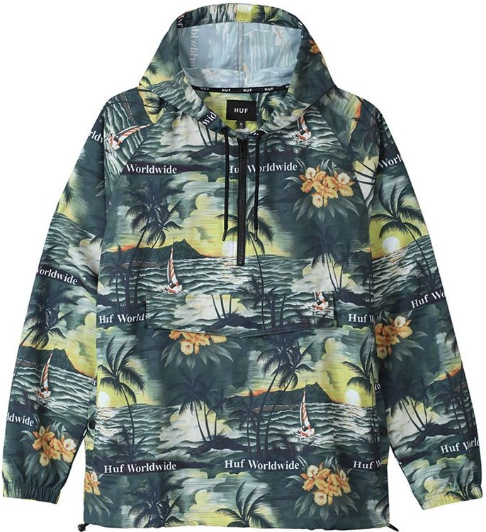 HUF VENICE PACKABLE Anorak jacket black