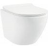 Závesné WC set Jungborn FOUR bez splachovacieho kruhu vč. WC dosky 35,5 cm