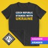 Tričko s potlačou CZECH REPUBLIC STANDS WITH UKRAINE Pánsky Čierna 4XL