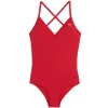 Puma Dámske plavky V-neck Padded Swimsuit červená
