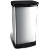 CURVER DECO BIN 50L Odpadkový kôš 39 x 29 x 73 cm strieborný 02162-582