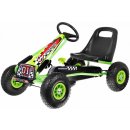 Majlo Toys šliapacia motokára s nafukovacími kolesami Formule 15 zelená