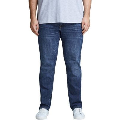 Jack&Jones Plus Pánske džínsy Slim Fit Tim Original 12153646 Blue Denim