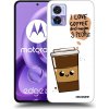 Picasee silikónový prehľadný obal pre Motorola Edge 30 Neo - Cute coffee