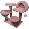 Škrabadlo/Odpočívadlo Magic Cat Milano ružové 75x65x108cm