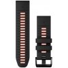 Garmin Silikónový remienok QuickFit 26, Black/ Flame Red Náhradný remienok na Garmin hodinky QuickFit