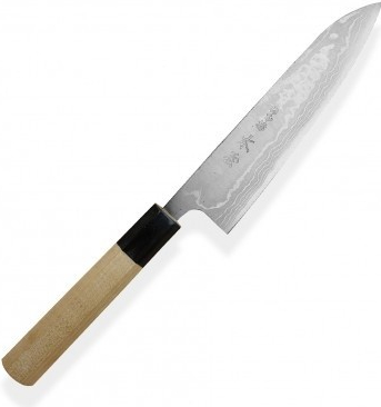 KIYA nůž Gyuto Chef Suminagashi White Damascus 11 layers 180 mm