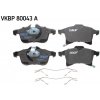 Sada brzdových platničiek, vždy 4 kusy v sade SKF VKBP 80043 A (VKBP80043A)