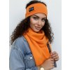 Luxusný teplákový VSB set šál + čelenka orange