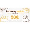 Darčeková poukážka v hodnote 50 EUR