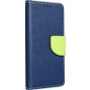 Púzdro Fancy Book Samsung Galaxy A72 5G modro limetkové