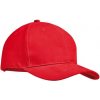 Šiltovka 6 panelová z pevnej česanej bavlny, červená