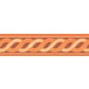 IMPOL TRADE Samolepiaca bordúra antickej vlnovky hnedo-oranžovej 53014 10 m x 5,3 cm