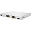 Cisco switch CBS250-24P-4X (24xGbE,4xSFP+,24xPoE+,195W,fanless) - REFRESH (CBS250-24P-4X-EU-RF)