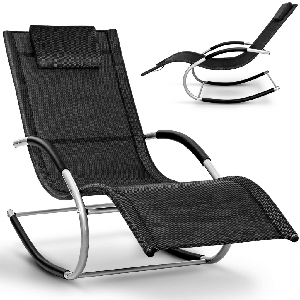 tillvex Relax Lounger Čierna