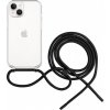 FIXED Pure Neck transparentný kryt so šnúrkou na iPhone 14 - čierny FIXPUN-928-BK - možnosť vrátiť tovar ZADARMO do 30tich dní