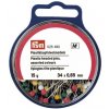 PRYM Špendlíky s plastovou hlavičkou, 0,65 x 34 mm, viacfarebné, 15 g