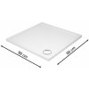 Aquatek SMC 90x90 cm sprchová vanička + nožičky (Sprchová vanička z tvrdeného polyméru + ORIGINÁL SIFÓN)