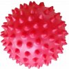 Loptička masážny ježko 70mm červený