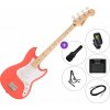 Fender Squier Sonic Bronco Bass LRL SET 2 Tahitian Coral Elektrická basgitara