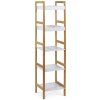 Autronic REGÁL - 5-policový, vodoodolná úprava - výška 128 cm, MDF + masív