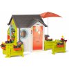 Domček pre záhradníka Garden House Smoby výnimočne rozšíriteľný s predzáhradkou s kvetinami od 24 mes