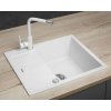 Granitový kuchynský drez Concept DG05C45wh s Bielym odkvapkávačom
