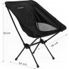 TRIZAND Skladacia stolička Camping Lightweight & Durable with Carry Bag - Skladacia outdoorová stolička z ocele a oxfordu 600D - ideálna na rybárčenie, pláž, pikniky a festivaly 25074