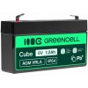 Green Cell AGM Baterie 6V 1.2Ah (AGM baterie Green Cell – spolehlivé bezúdržbové akumulátory s dlouhou životností. Vhodné pro záložní zdroje, solární systémy, lodě, karavany i elektrovozítka. Bezpečný