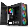SAVIO PC skrine Raptor X1 ARGB Glass/Mesh Čierna