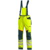 CANIS Pánske výstražné softshellové nohavice CXS BEDFORD, HI-VIS, žlto-petrolejové, Varianta Žlto-petrolejová, Veľkosť 50
