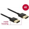 Delock Kabel High Speed HDMI s Ethernetem - HDMI-A samec > HDMI-A samec 3D 4K 0,25 m Slim High Quality