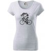 Cyklo kostra - Dámske tričko Pure - 2XL ( Svetlosivý melír )