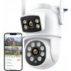 Duálna kamera 2x8MP s zoomom, vonkajšia, TSG-149, otočná, WiFi, alarm, detekcia pohybu